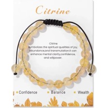 Ayarlanabilir 8mm Doğal Taş Boncuk Bileklik