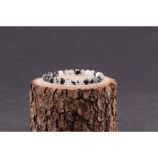 Rutilli Kuvars Doğal Taş Bileklik 6 mm