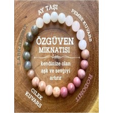 Gerçek Doğal Taş Özgüven Mıknatısı Bileklik