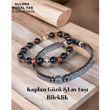 Doğal Taş Erkek Bileklik Kaplan Gözü Taşı