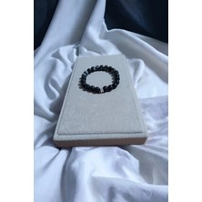 Doğal Taş - Karlı Obsidyen - Lav - Saflık Taşı ( Ruh Beden Zihin Denge )( 18-19 cm )
