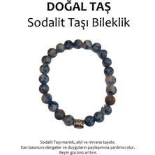 Doğal Taş Bileklik - Sodalit Taşı