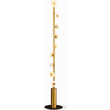 Noya Lighting Lambader - Mermer Detaylı LED Işıklı Lambader - Aydınlatma Ürünleri Lüks Dekor Ürünleri 161CM*29CM