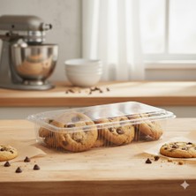 Ta-Fu Global 100 Adet Kurabiye Plastik Saklama Kabı