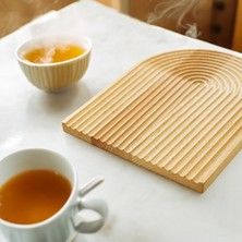 Moxo Store Ahşap Gökkuşağı Dekoratif Sunumluk Tepsi