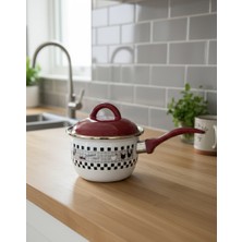 Alev Emaye Sütlük & Sosluk & Yumurta Haşlama Tenceresi Mini  ( 0,75 Lt )