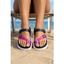 Nmoda Kadın Renkli Parmak Arası Terlik Kaydırmaz Taban Esnek Yazlık Plaj Havuz Terliği