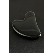 Zero Land Storozde Onix Doğaltaş Kalp Yüz Masaj Aleti-Siyah