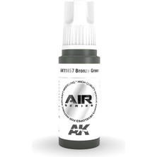 Ak Interactive 11857, 17 Ml. 3gen Bronze Green Aircraft Maket Boyası