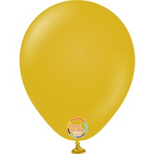Kalisan 5'' Retro Balon Zerdeçal (Mustard) 100’LÜ