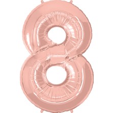 İKM Rakam Folyo Balon 40INÇ. Rosegold -8-