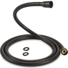Tudor Duş Hortumu Siyah Vakumlu