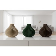 Modern Dilimli Dekoratif Vazo – 3D Baskı Tasarım