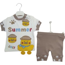 Murat Erkek Bebek Baskılı Ikili Takım Yazlık(Tişört+Şort)