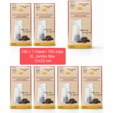 FERRAGNI Home Porcellana Firenze Çay Demleme Filtre Kağıdı Xl Jumbo Boy 12*22 cm Kutulu 7 Paket (700 Adet)