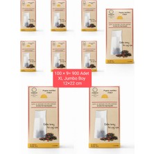 FERRAGNI Home Porcellana Firenze Çay Demleme Filtre Kağıdı Xl Jumbo Boy 12*22 cm Kutulu 9 Paket (900 Adet)