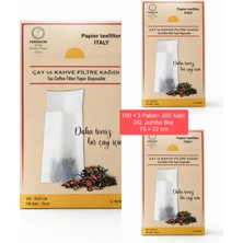 FERRAGNI Home Porcellana Firenze Çay Demleme Filtre Kağıdı 2xl Jumbo Boy  15*22 cm Kutulu 3 Paket (300 Adet)