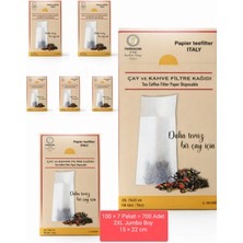 FERRAGNI Home Porcellana Firenze Çay Demleme Filtre Kağıdı 2xl Jumbo Boy  15*22 cm Kutulu 7 Paket (700 Adet)