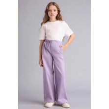DeFacto Wide Leg Gabardin Pantolon Kız Çocuk G0607A826SM