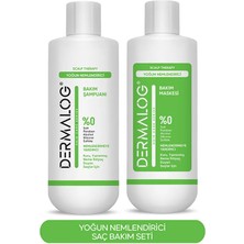 Dermalog Kuru Yıpranmış Saçlar İçin Yoğun Nemlendirici ve Onarıcı Saç Bakım Seti 500 ml