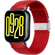 MMP Shop Xiaomi Watch 5 Acitve / 5 Lite Uyumlu Metal Clips Kumaş Örgü Akıllı Saat Kordon