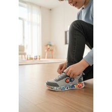 Enoch Tabanı Grafik Desenli ve Cırtlı Erkek Çocuk Ayakkabı