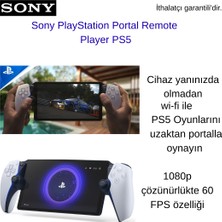 Sony Playstation Beyaz Portal Remote Player + Ps5 Taşıma Çantası Hediye
