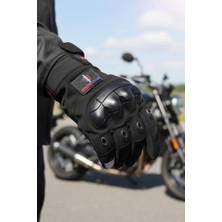 Probiker Motosiklet Bisiklet Eldiveni Tam Parmak Korumalı Motor Eldiveni - Renk: Siyah | Beden: L