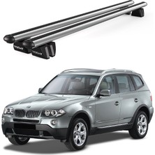 Today Auto Pençe Bmw X3 (E83) Ara Atkı (2004-2010) Uyumlu Gri Ara Atkı Port Bagaj Tavan Barı