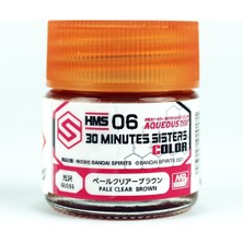 Mr. Hobby Mr.hobby Hms-06 10 Ml. 30 Minutes Sisters Colors, Pale Clear Brown, Aqueous Serisi Model Boyası