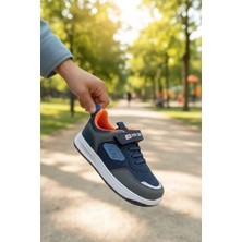 Enoch Çocuk Spor Ayakkabı Cırtlı ve Bağcıklı Konfor Model