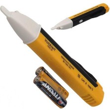 Kuzgun Ticaret Elektrik Kaçak Dijital Kontrol Kalemi Cihazı -Dedektörlü Temassız Işıklı Kablo Voltaj Test - Lisinya