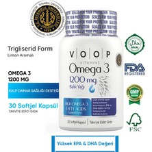 Voop Omega 3 Balık Yağı 1200 Mg 30 Kapsül