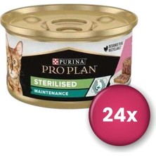 Purina Pro Plan Sterilised Ton Balıklı ve Somonlu Yetişkin Kedi Konservesi 85 gr x 24 Adet