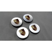 Fabrikasyon 4 x Porsche Cayenne 9PA-92A Çelik Jant Göbek Seti 77MM Gri