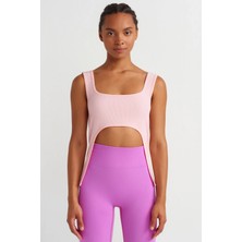 COMEUP Önü Açık Ince Fitilli Atlet Ingiliz Pembe