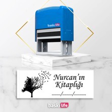 Baskı Life  Kaşe  Kitap Mührü Kitap Damgası Kişiye Özel Kaşe 562
