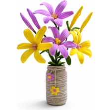 Akın Hediyelik El Yapımı Şönil Yapay Çiçek Aranjmanı