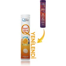 Qlife  Tripple Effect D Vitamini + C Vitamini + Çinko 20 Efervesan Tablet