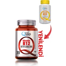Qlife Vitamin B12 Metilkobalamin Dilaltı Tablet Takviye Edici Gıda