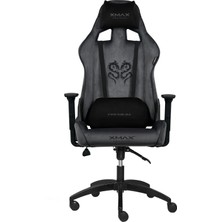 XMAX / Rio Plus Balerion Terletmez Kadife Kumaş Koyu Gri Gaming Oyuncu Koltuğu / 120 kg Taşır