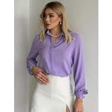 Gizli Düğmeli Ince Detay Gömlek