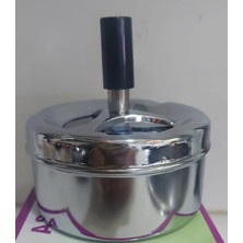 Es Dekor Basmalı Küllük Yük 11CM Çap 9 cm Gümüş Rengi