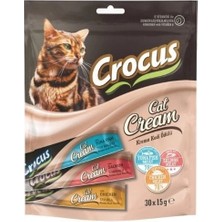 İsmiyle Al Crocus Karışık Lezzetler Sıvı Kedi Ödül Maması 1 Adet 30X15 gr