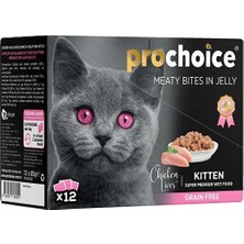 İsmiyle Al Pro Choice Tavuk ve Cigerli Family Pack Yavru Konserve Kedi Maması 1 Adet 12X85 gr