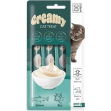 İsmiyle Al M-Pets Creamy Somonlu ve Biftekli Sıvı Kedi Ödülü 1 Adet 4X15 gr