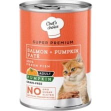 İsmiyle Al Chefs Choice Somonlu ve Balkabaklı Tahılsız Ezme Yetişkin Konserve Kedi Maması 1 Adet 400 gr