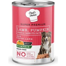 İsmiyle Al Chefs Choice Kıyılmış Kuzu Etli ve Balkabaklı Yetişkin Köpek Konservesi 1 Adet 400 gr