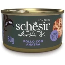 İsmiyle Al Schesir After Dark Et Suyu Içinde Tavuklu ve Ördekli Yetişkin Kedi Konservesi 1 Adet 80 gr