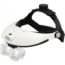 İsmiyle Al 5 Mercekli Çok Fonksiyonlu, Başlık Tip Işıklı Büyüteç 81001H